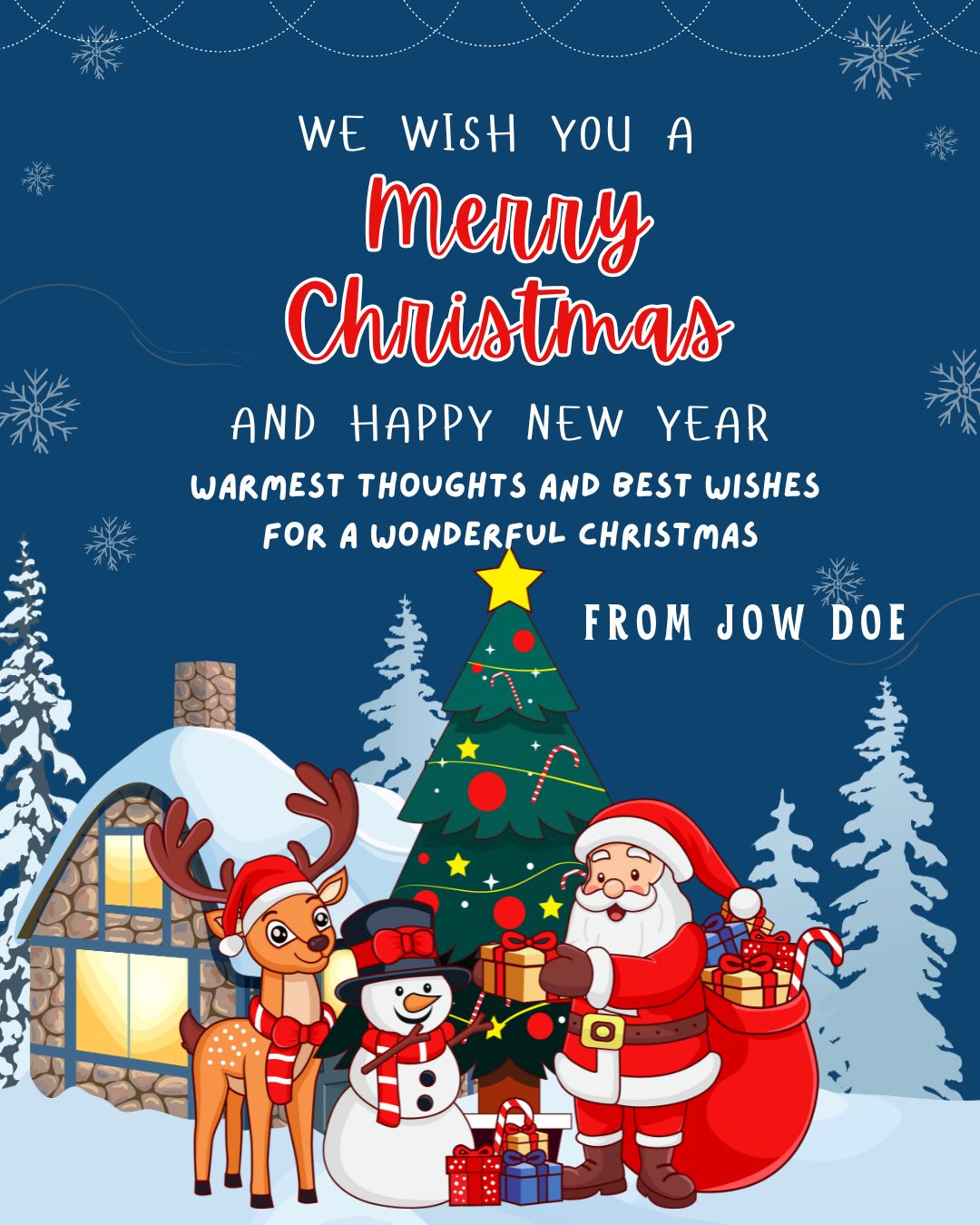 Digital Christmas Greeting Cards -Cute, Colorful & Festive! 🎅🎄
